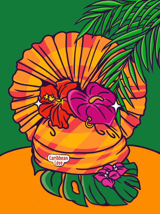 Maré tèt – Kit de peinture par numéros inspiré de l'identité créole