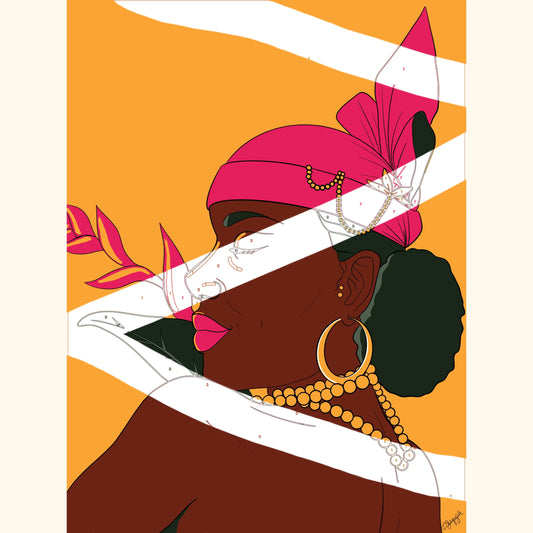 Lyz – Kit de peinture par numéros inspiré des femmes des Caraïbes Ma boutique