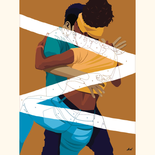 Chaloupé – Kit de peinture par numéros inspiré du zouk caribéen