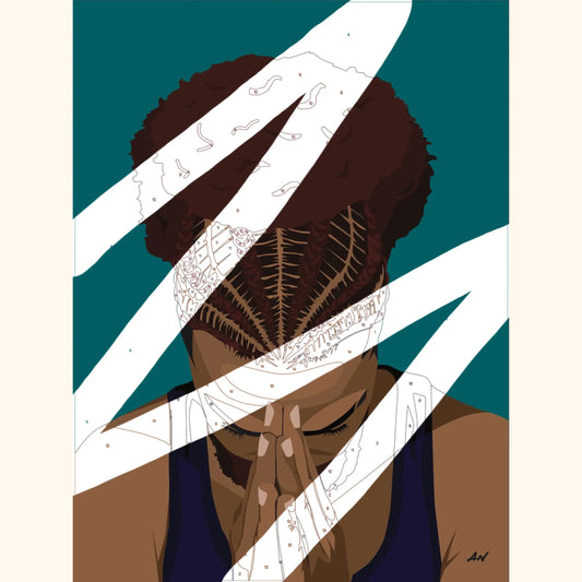 Gratitude – Kit de peinture par numéros inspiré de la spiritualité caribéenne